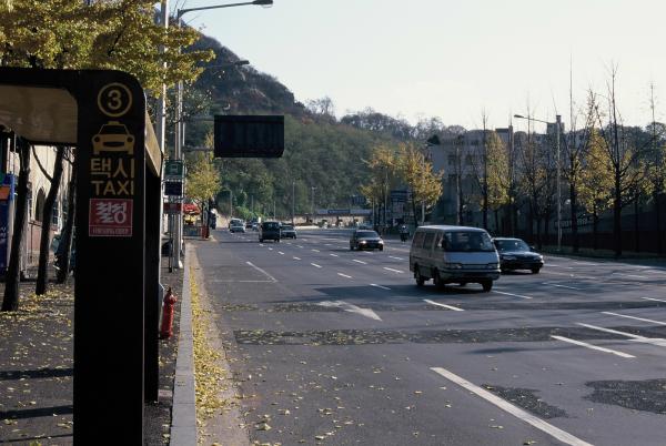 남산 3호터널 입구방향