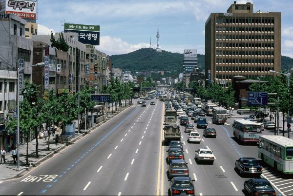 한강로 남산방향