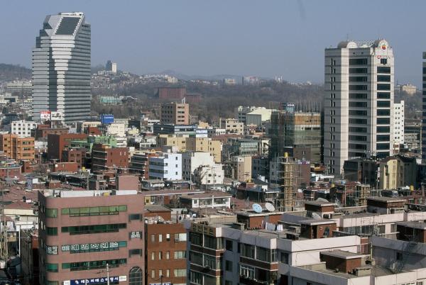 국제빌딩과 한강로 주변