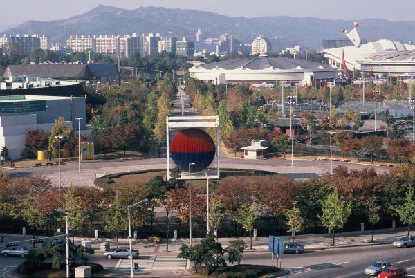 올림픽공원 남서쪽 사거리