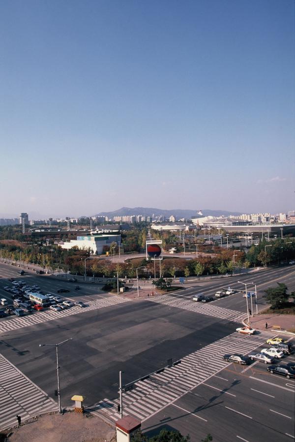 올림픽공원 남서쪽 사거리