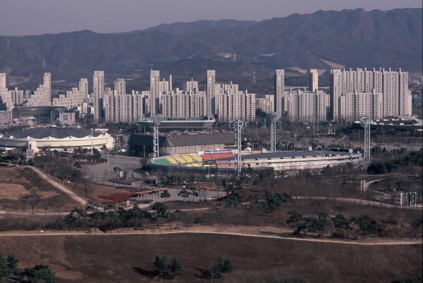 싸이클경기장과 올림픽 선수촌APT