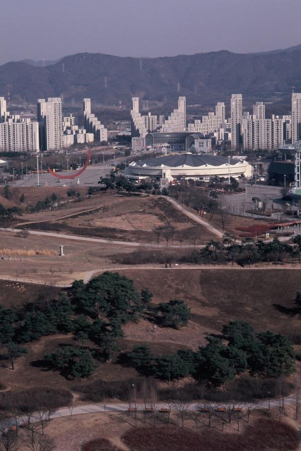 싸이클경기장과 올림픽 선수촌APT