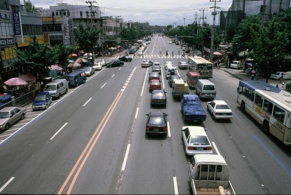 남동방향의 서부시가지