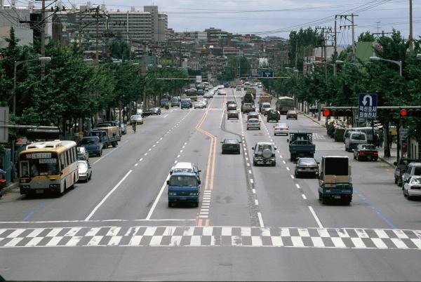 남동방향의 서부시가지