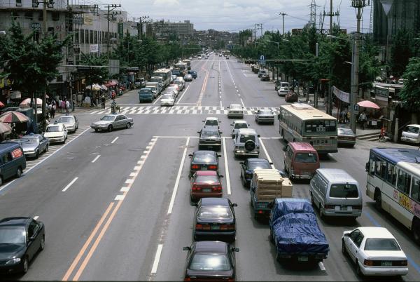 남동방향의 서부시가지