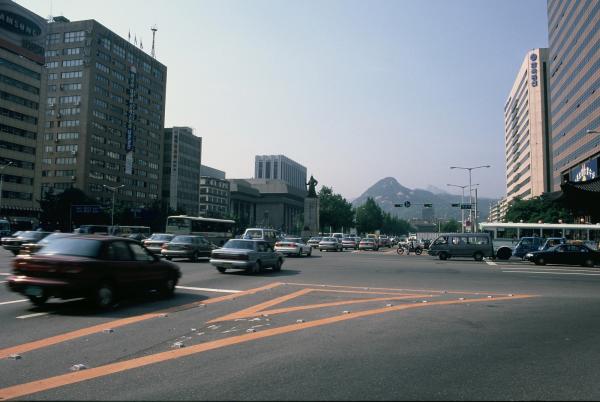 북쪽 광화문방향