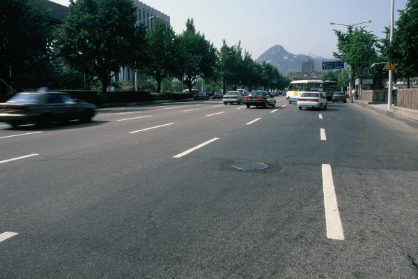 북쪽의 광화문과 북악산