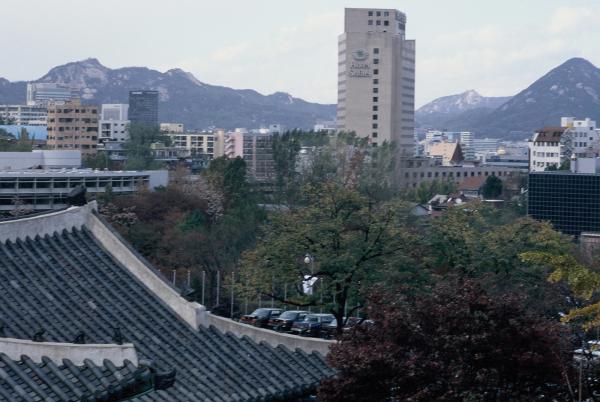 신라호텔에서 본 시가지