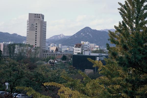 신라호텔에서 본 시가지