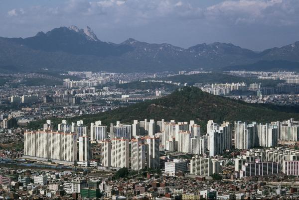 구릉산주변과 북한산