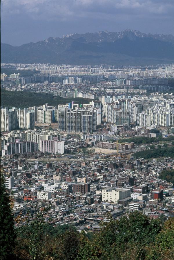 망우동과 도봉산