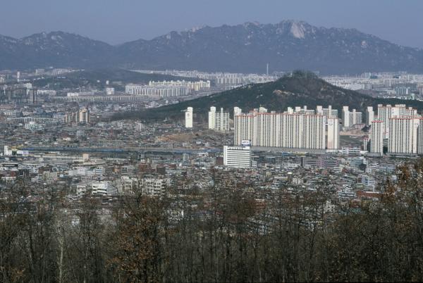 망우동과 도봉산