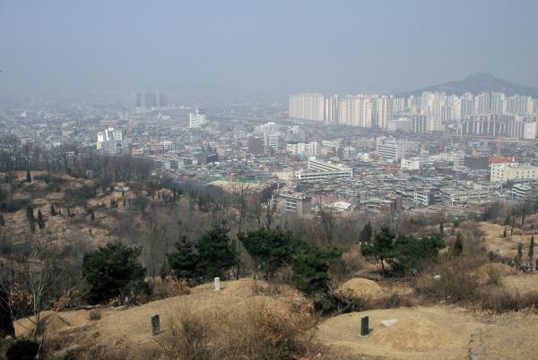 망우산 일대