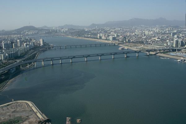 광진구, 강남구 인근 한강변