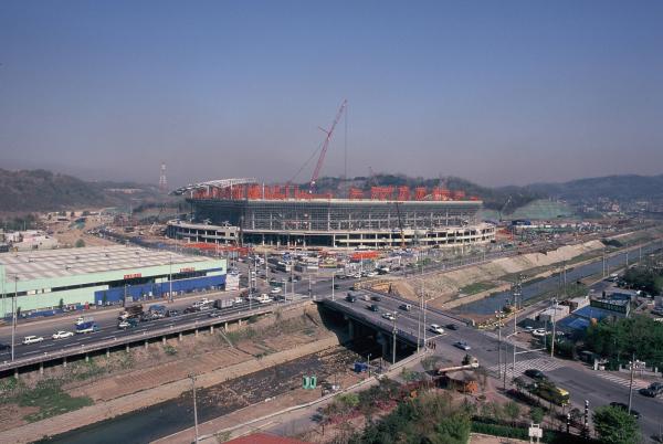 상암 월드컵경기장 건설현장