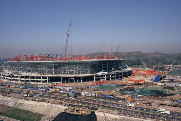 상암 월드컵경기장 건설현장