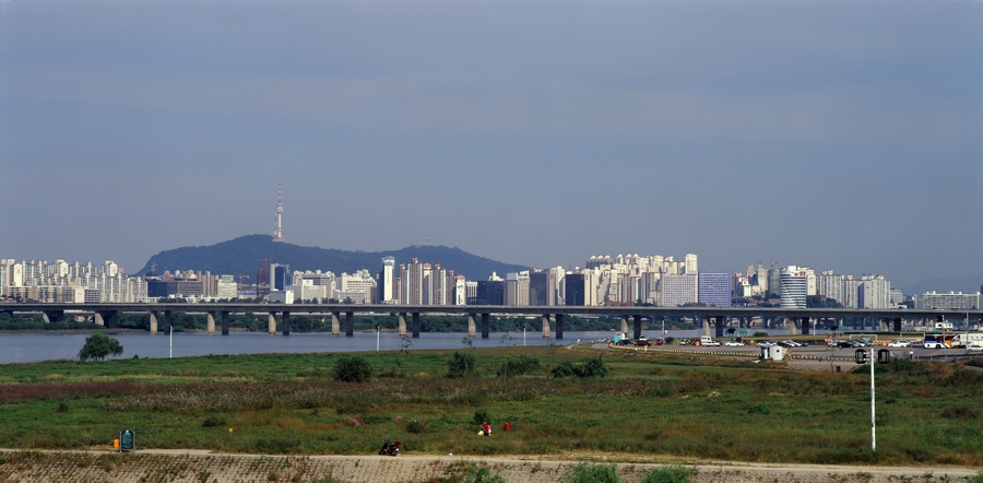 서강대교와 남산방향