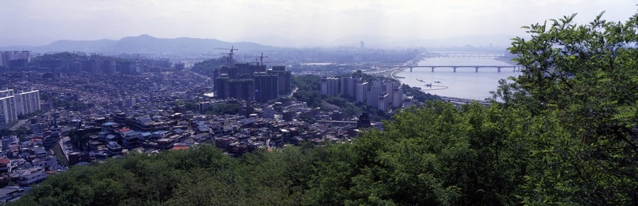 금호동 일대와 성수대교