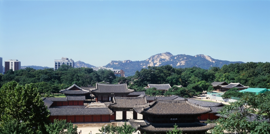 서울도심과 창경궁