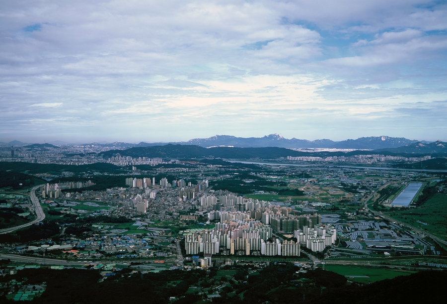 검단산 서쪽 방향 파노라마