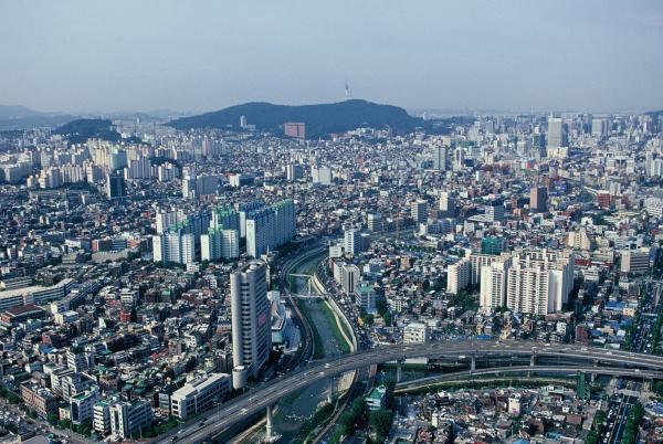 정릉천과 청계천 인접부